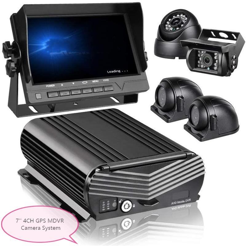 7inch 4CH 4G GPS MDVR Camera System